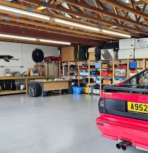 Extensive car parking